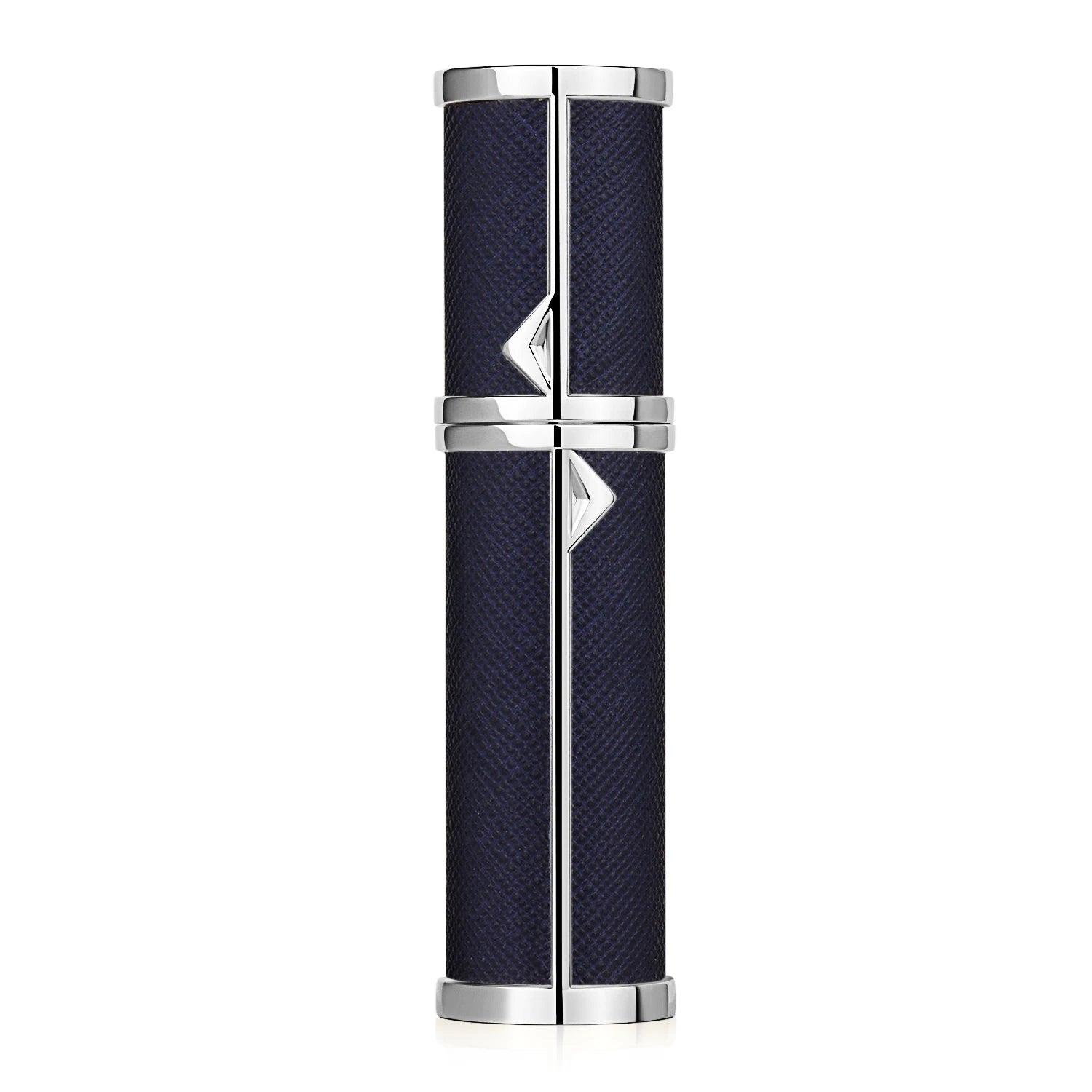 SPRITZ Hepburn 5ml refillable perfume atomizer in black and silver — travel size