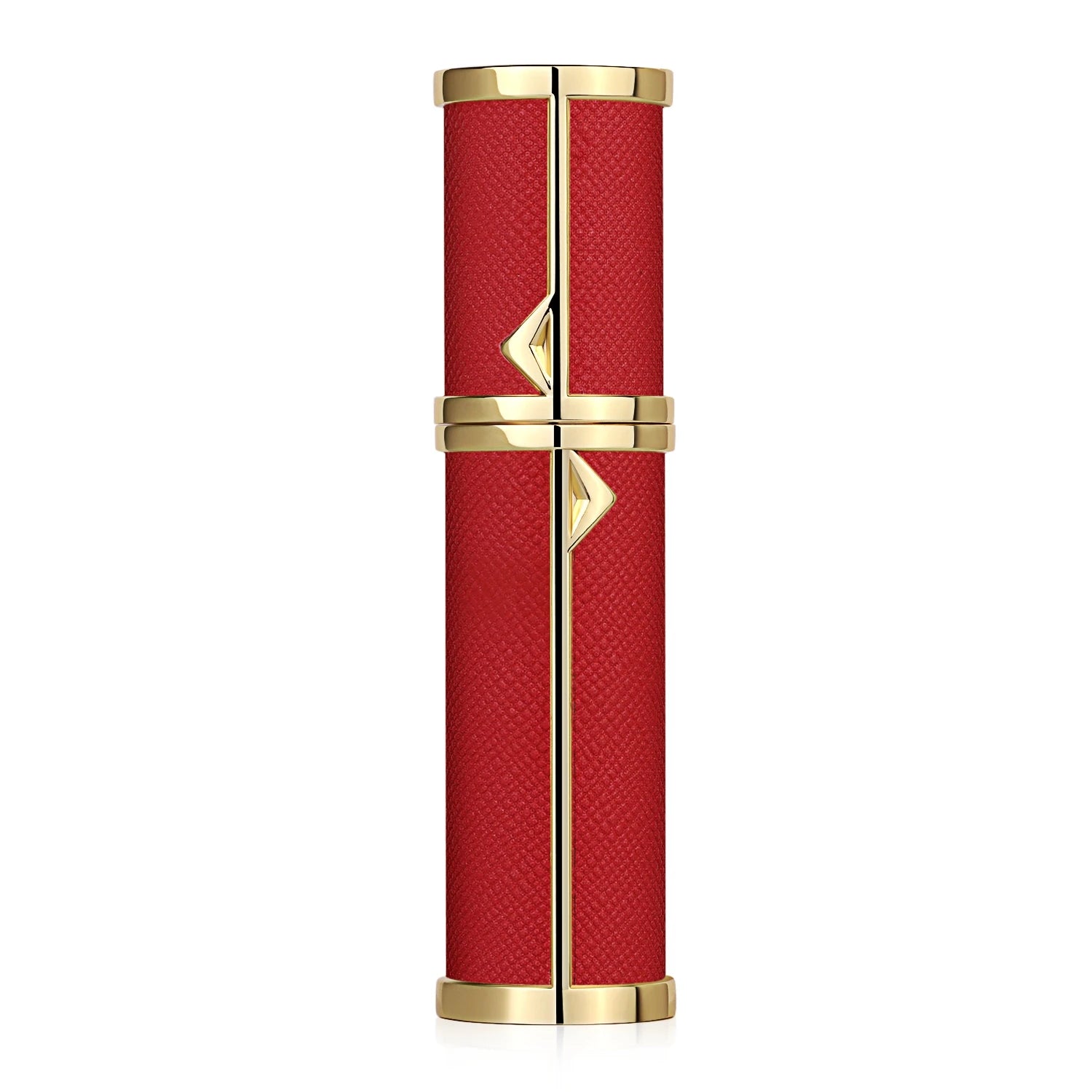 SPRITZ Hepburn 5ml refillable perfume atomizer in red and gold — travel size