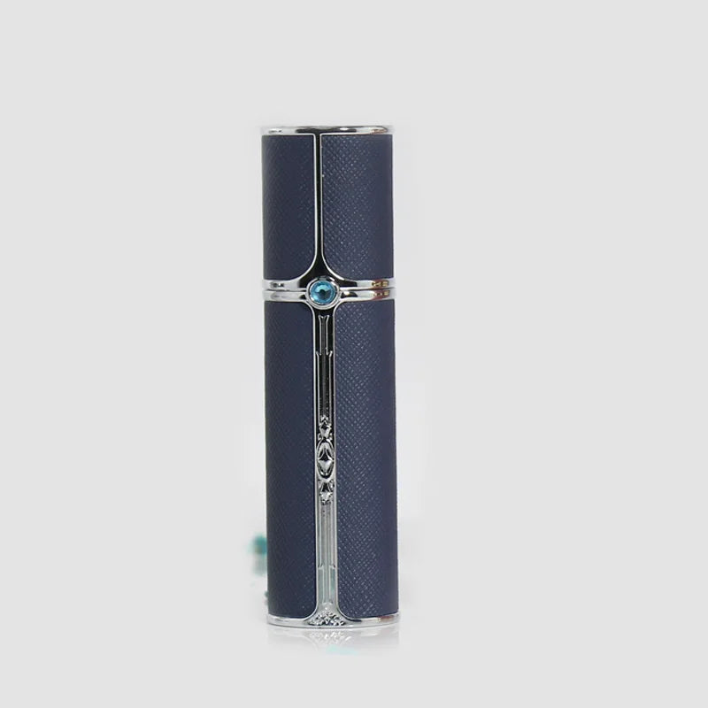 SPRITZ Olivier 10ml refillable perfume atomizer in Blue/Silver — travel size