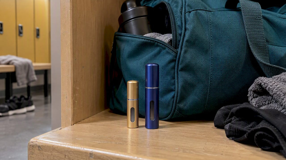 Two perfume atomizers in different sizes