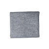 Gray fabric square on a white background
