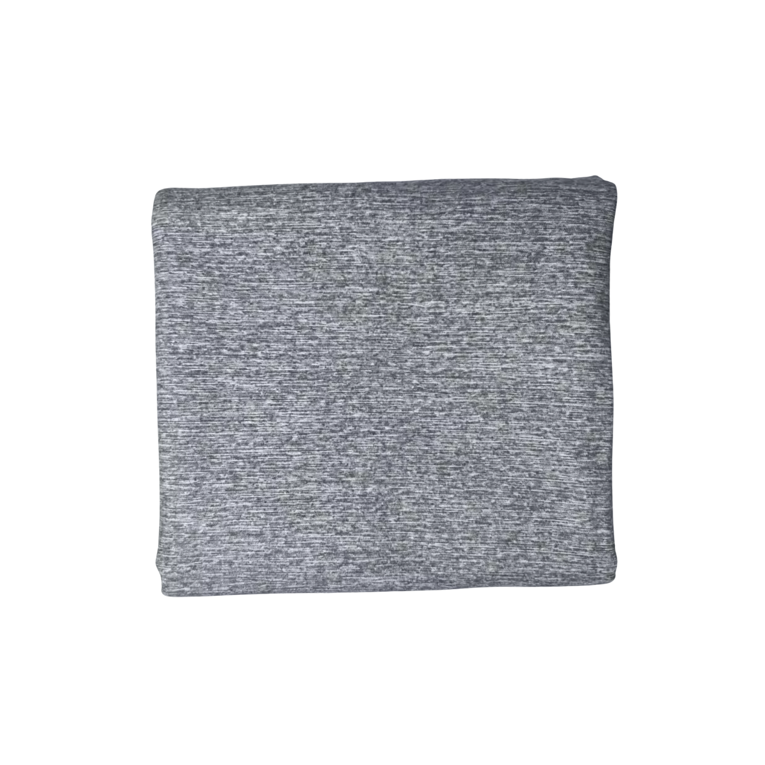 Gray fabric square on a white background
