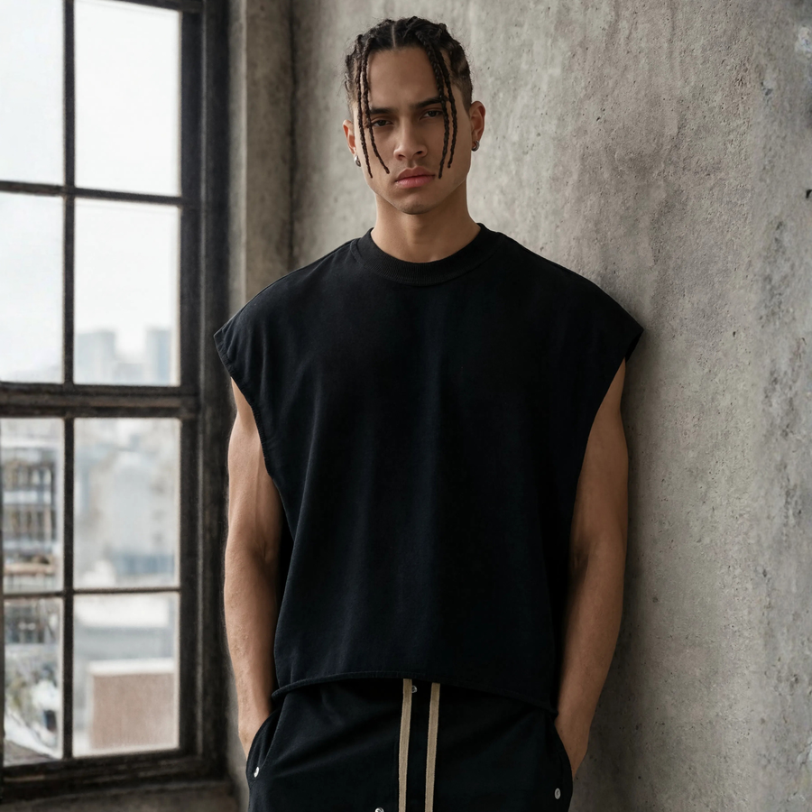SPRITZ™ No BS Basic | French Terry Boxy Tank Top