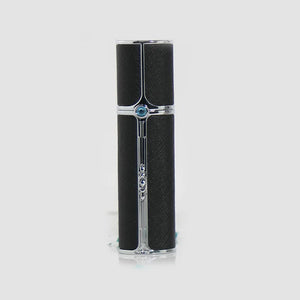SPRITZ Olivier 10ml refillable perfume atomizer in Black/Silver — travel size